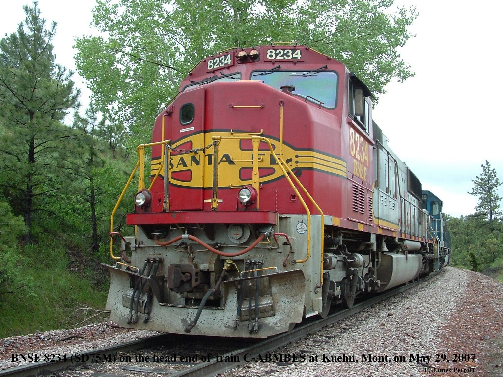910-11004 Pre-Owned EMD SD75M Diesel Locomotive BNSF - Road #8275